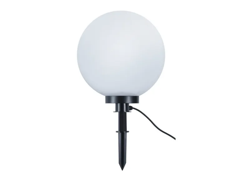 LED Leuchtkugel für den Garten mit Strom Weiß, 5m Kabel, Ø 40cm