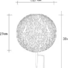 LED Metall Solarkugeln 3er SET Ø 18cm & 27cm mit Erdspieß
