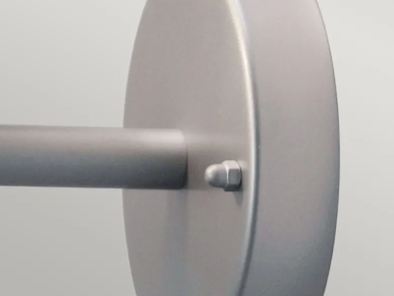 LED Moderne Außen Wandlaterne aus Edelstahl, Silber Höhe 24cm