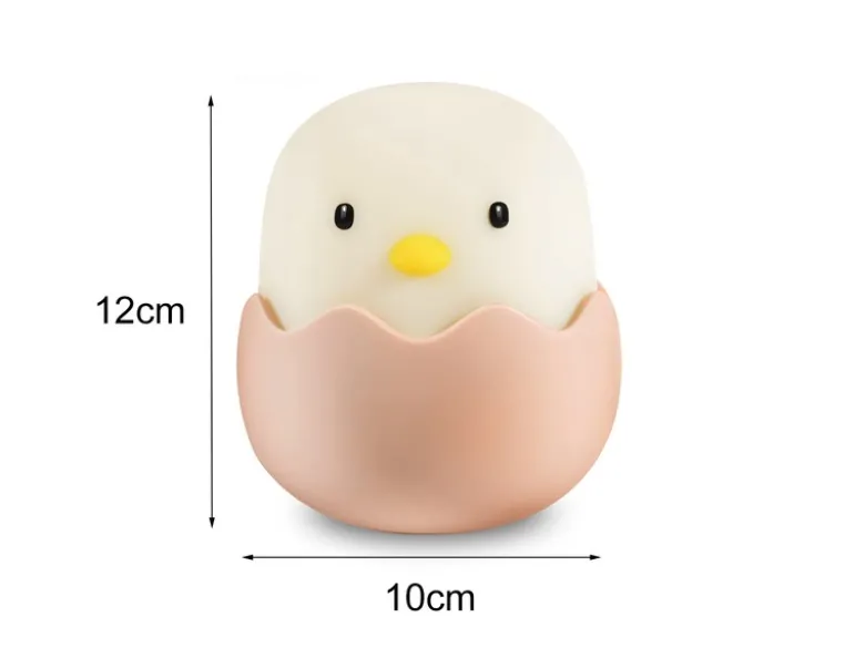 LED Nachtlicht EGGY EGG, per USB aufladbar, dimmbar, 7 Lichtfarben - Höhe 12cm