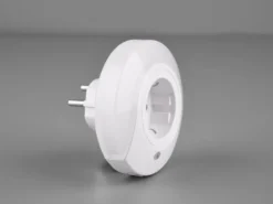 LED Nachtlichter 2er SET Plug-in mit Steckdose & Dämmerungssensor - Ø 9cm