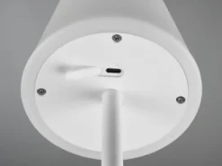 LED Outdoor Akku Tischleuchte MARTINEZ touch dimmbar, Weiß 39cm