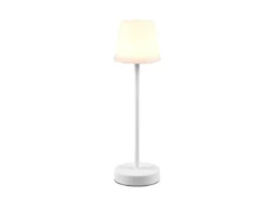 LED Outdoor Akku Tischleuchte MARTINEZ touch dimmbar, Weiß 39cm