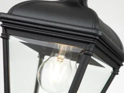 LED Outdoor Hängelampe Kettenlaterne Landhausstil, max. Höhe 141cm