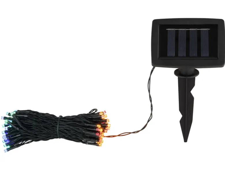 LED Outdoor Solar Lichterkette RGB Weihnachtsbeleuchtung, Länge 12 Meter