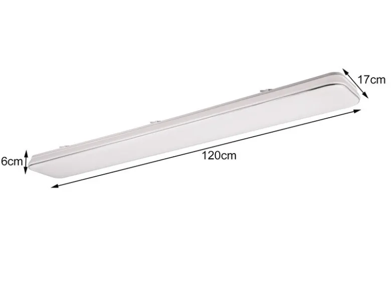 LED Panel Deckenleuchte BLANCA flach, hell & dimmbar, Warmweiß, Breite 120cm