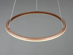 LED Pendelleuchte AMADOR Metall Coffee, dimmbar & Lichtfarbe einstellbar Ø 45cm