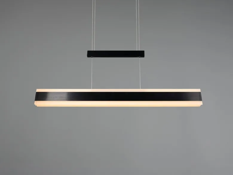 LED Pendelleuchte ARCOLA ausziehbar höhenverstellbar Schwarz, max. Breite 152cm