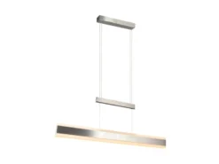 LED Pendelleuchte ARCOLA ausziehbar höhenverstellbar Silber, max. Breite 152cm