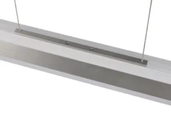 LED Pendelleuchte ARCOLA ausziehbar höhenverstellbar Silber, max. Breite 152cm
