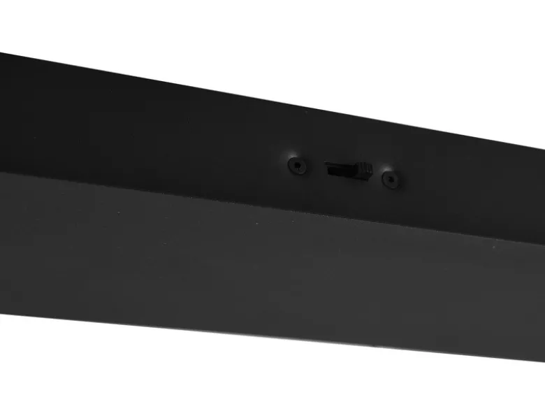 LED Pendelleuchte BLAZE Schwarz Gold dimmbar & 2 Lichtfarben, Breite 107cm