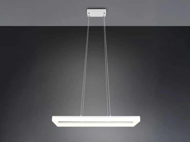 LED Pendelleuchte CAMINO modern in Weiß, Breite 70cm
