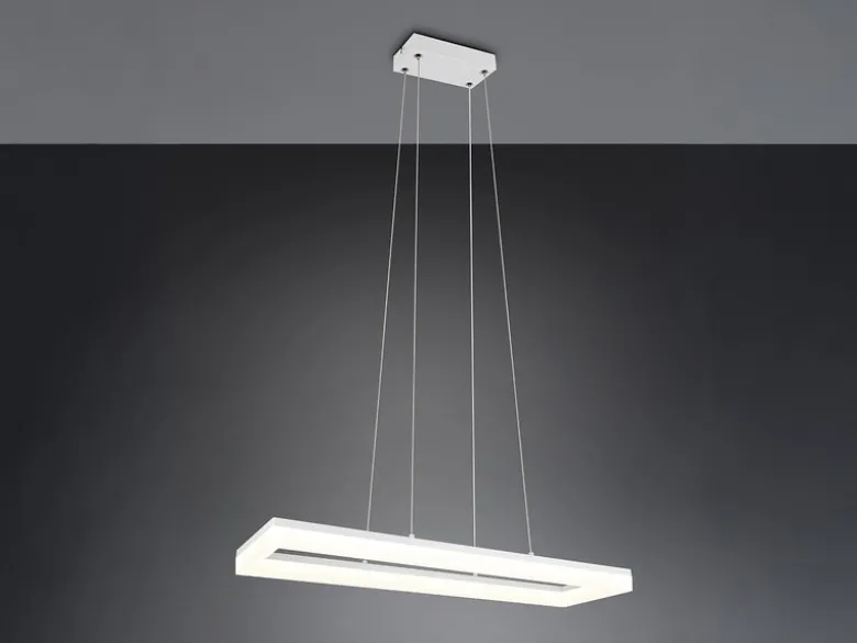 LED Pendelleuchte CAMINO modern in Weiß, Breite 70cm