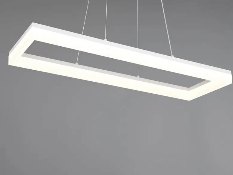 LED Pendelleuchte CAMINO modern in Weiß, Breite 70cm