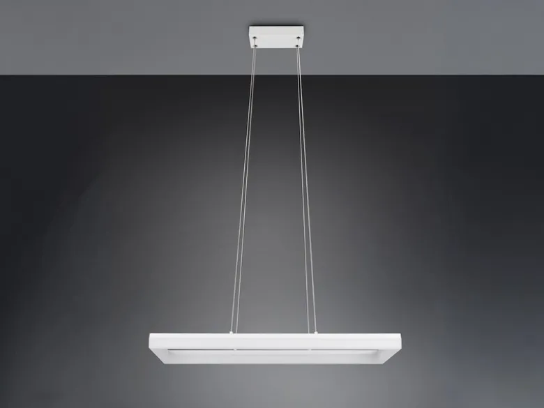 LED Pendelleuchte CAMINO modern in Weiß, Breite 70cm