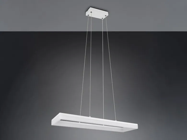 LED Pendelleuchte CAMINO modern in Weiß, Breite 70cm