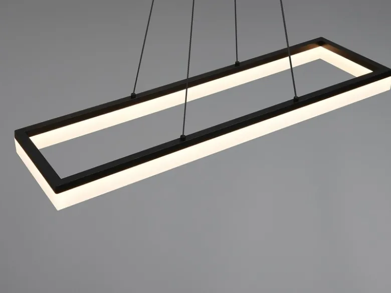 LED Pendelleuchte CAMINO modern in Schwarz, Breite 70cm
