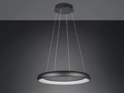 LED Pendelleuchte CARDONA groß Schwarz, dimmbar & 3 Lichtfarben, Ø 75cm
