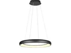 LED Pendelleuchte CARDONA groß Schwarz, dimmbar & 3 Lichtfarben, Ø 75cm