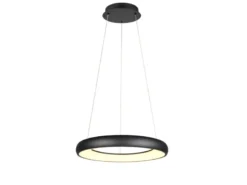 LED Pendelleuchte CARDONA groß Schwarz, dimmbar & 3 Lichtfarben, Ø 62cm