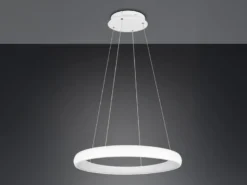 LED Pendelleuchte CARDONA groß Weiß, dimmbar & 3 Lichtfarben, Ø 75cm