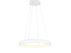 LED Pendelleuchte CARDONA groß Weiß, dimmbar & 3 Lichtfarben, Ø 75cm