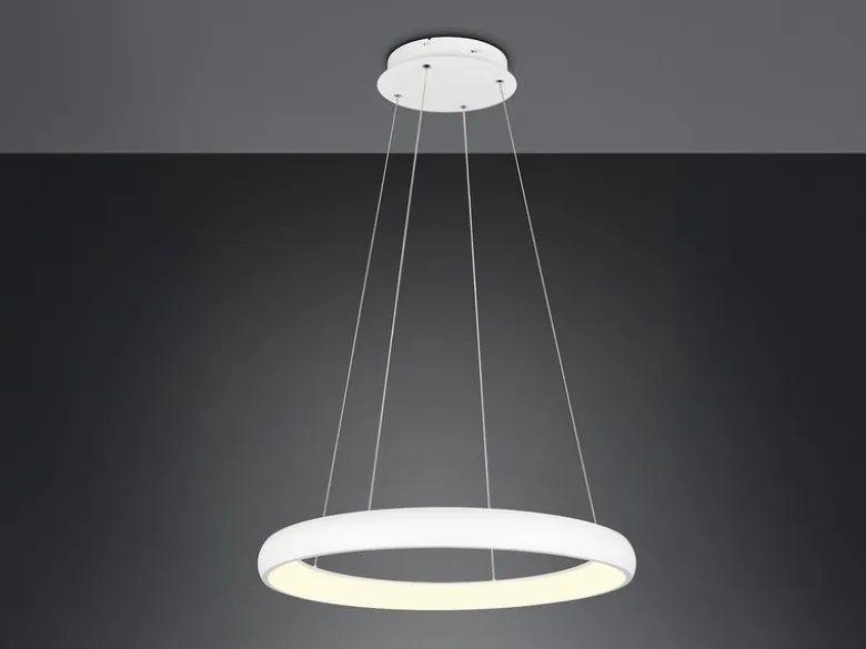 LED Pendelleuchte CARDONA groß Weiß, dimmbar & 3 Lichtfarben, Ø 75cm