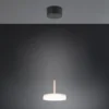 LED Pendelleuchte CELESTE 1-flammig höhenverstellbar Glas Weiß, Ø 22cm