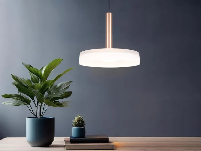 LED Pendelleuchte CELESTE 1-flammig höhenverstellbar Glas Weiß, Ø 22cm