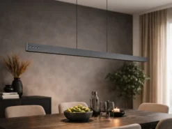 LED Pendelleuchte DONEGAL elektrisch höhenverstellbar, Tageslicht, Breite 150cm