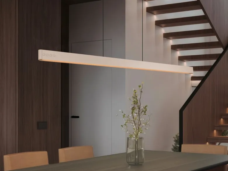 LED Pendelleuchte DONEGAL elektrisch höhenverstellbar, Tageslicht, Breite 150cm
