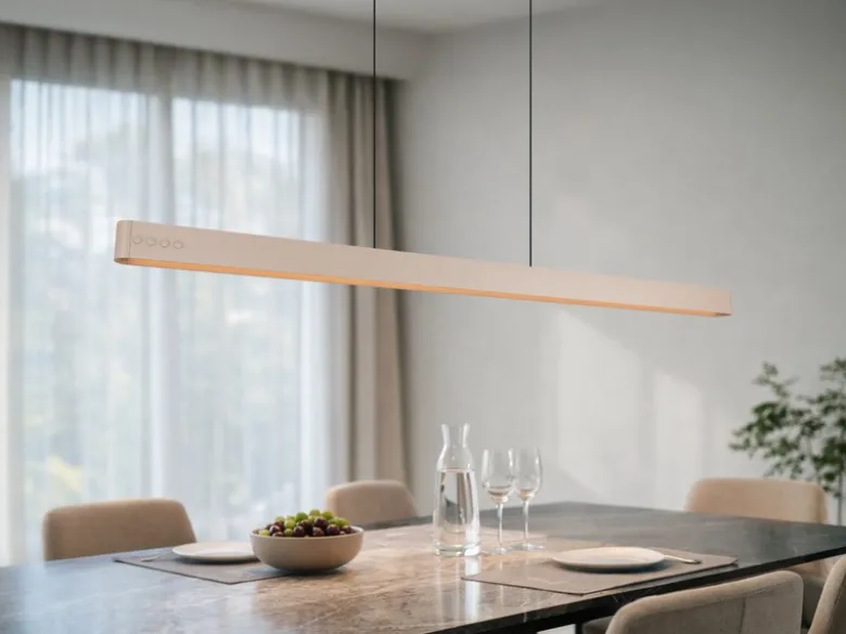 LED Pendelleuchte DONEGAL elektrisch höhenverstellbar, Tageslicht, Breite 150cm