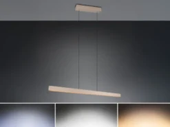 LED Pendelleuchte DONEGAL elektrisch höhenverstellbar, Tageslicht, Breite 150cm