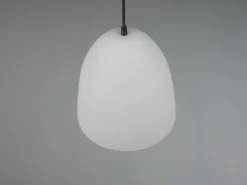 LED Pendelleuchte einflammig Metall Grau rund, Ø 25cm