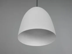 LED Pendelleuchte einflammig Metall Grau rund, Ø 25cm