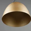 LED Pendelleuchte einflammig Metall Messing rund, Ø 40cm