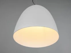 LED Pendelleuchte einflammig Metall Grau rund, Ø 40cm