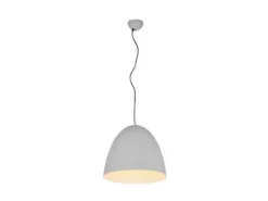 LED Pendelleuchte einflammig Metall Grau rund, Ø 40cm