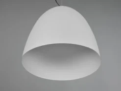 LED Pendelleuchte einflammig Metall Grau rund, Ø 40cm
