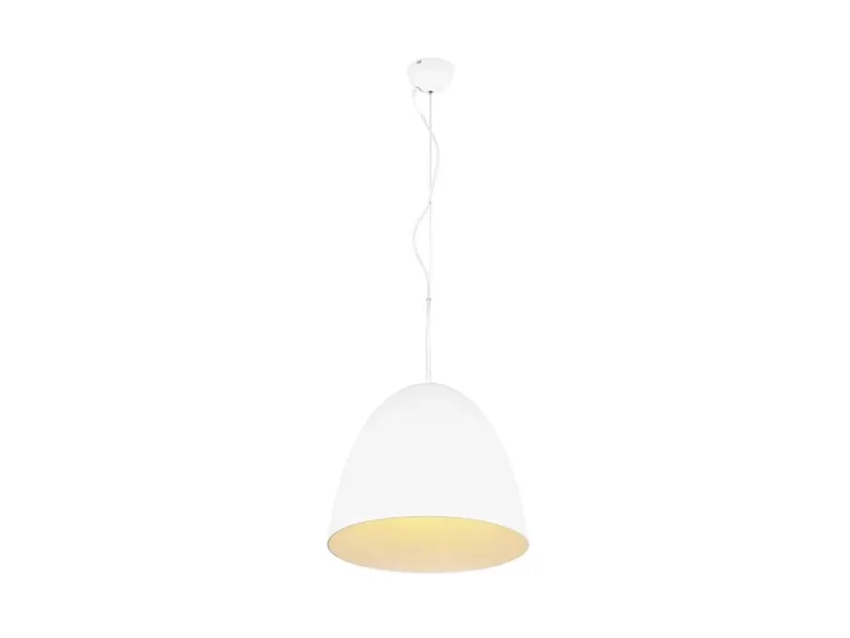 LED Pendelleuchte einflammig Metall Weiß rund, Ø 40cm