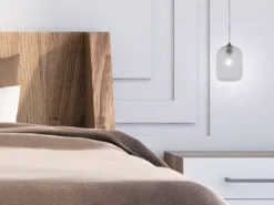 LED Pendelleuchte einflammig Kristall Glasschirm Klarglas Ø15cm