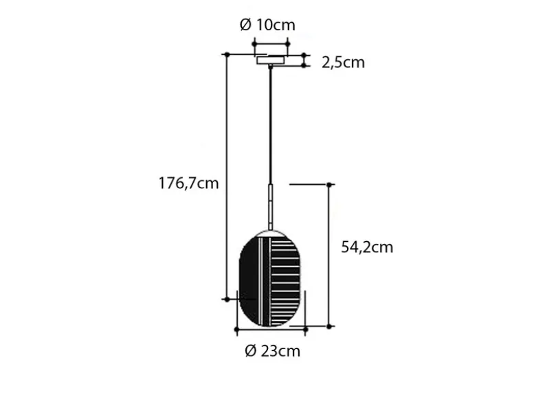 LED Pendelleuchte einflammig mit Relief Milchglas Lampenschirm Weiß, Ø 23cm