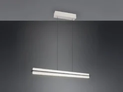 LED Pendelleuchte EMERSON höhenverstellbar & dimmbar, Hellgrau, Breite 95cm