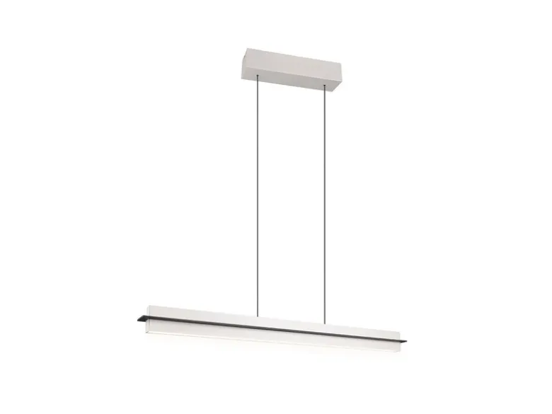 LED Pendelleuchte EMERSON höhenverstellbar & dimmbar, Hellgrau, Breite 95cm