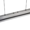 LED Pendelleuchte EMERSON höhenverstellbar & dimmbar, Silber, Breite 95cm