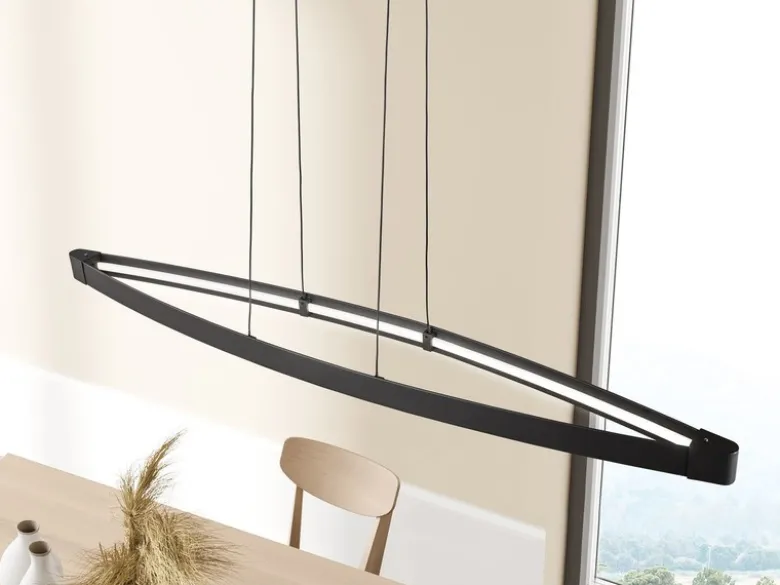 LED Pendelleuchte FENGA dimmbar & CCT Lichtfarbe, Breite 119cm