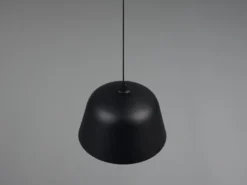 LED Pendelleuchte 1-flammig aus Metall höhenverstellbar in Schwarz, Ø 30cm