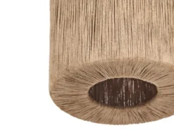 LED Pendelleuchte 4-flammig aus Jute Natur im Boho Stil, Breite 115cm