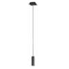 LED Pendelleuchte 1-flammig Metall in Schwarz matt, Ø 12cm