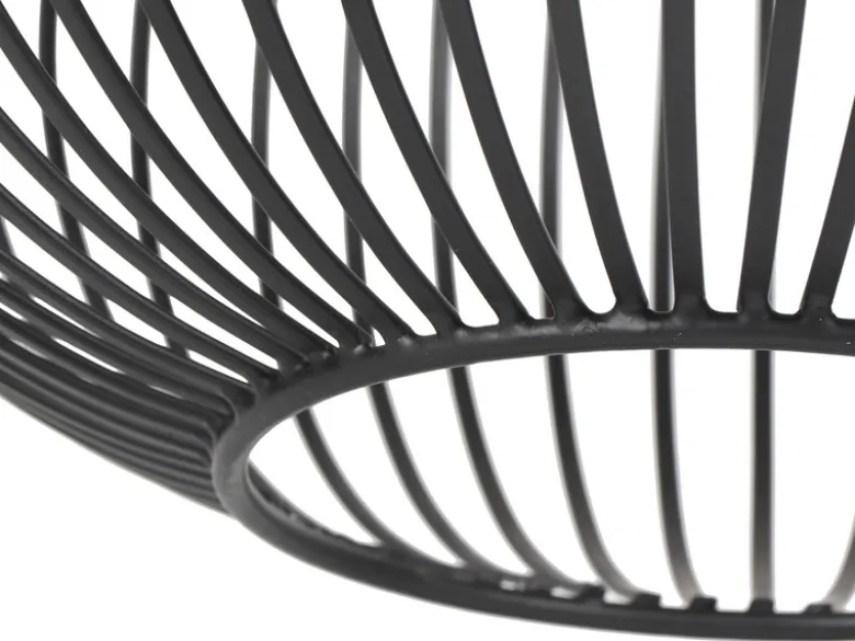 LED Pendelleuchte 3-flammig mit Gitter Lampenschirmen Schwarz, Breite 120cm